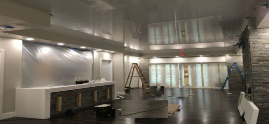 DIY stretch ceiling canvas fabric membrane eco friendly
